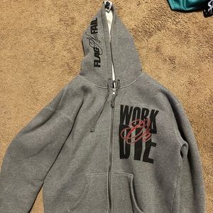 Under 100 Flag nor Fail zip up hoodie